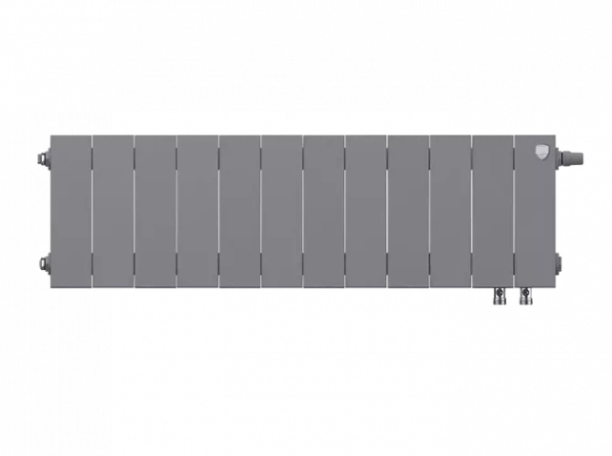 Биметаллический радиатор отопления Royal Thermo PianoForte 200 12 секций Silver Satin VDR