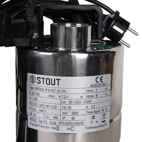 Дренажный насос STOUT SPD-0003-200250