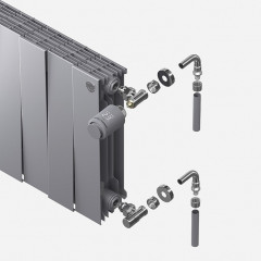 Набор термостатический Royal Thermo DESIGN PRO осевой М30х1,5 1/2" (Хром полированный)