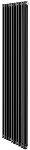 Стальной трубчатый радиатор 2-колончатый Royal Thermo Insignia VC2180 - 10 секц. RAL9005m, нижнее 1/2