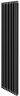 Стальной трубчатый радиатор 2-колончатый Royal Thermo Insignia VC2180 - 10 секц. RAL9005m, нижнее 1/2