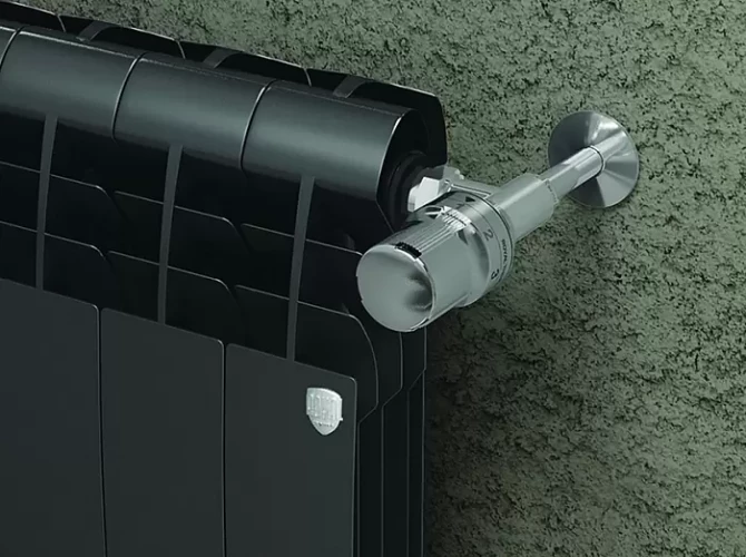 Биметаллический радиатор отопления Royal Thermo BiLiner 500 8 секций Noir Sable