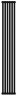 Стальной трубчатый радиатор 2-колончатый Royal Thermo Shift Q30 C2180 - 06 секц. RAL9005m, боковое 1/2