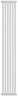 Стальной трубчатый радиатор 2-колончатый Royal Thermo Shift Q30 C2180 - 06 секц. RAL9016, боковое 1/2