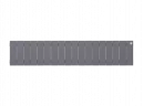 Биметаллический радиатор отопления Royal Thermo PianoForte 200 18 секций Silver Satin